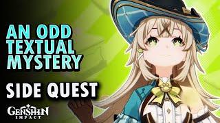 An Odd Textual Mystery Quest  Genshin Impact 4.8