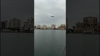 Goodyear Blimp over Clearwater Beach Florida