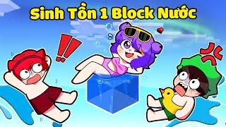 NABEE THỬ THÁCH SINH TỒN TRÊN 1 BLOCK NƯỚC TRONG MINECRAFT*NABEE 1 BLOCK NƯỚC 