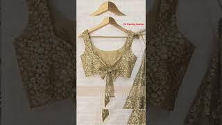 Sequence Blouse Designs  Golden sequence saree blouse design  sequence Blouse #blousedesign