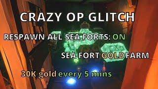 Sea of Thieves  HOW TO RESPAWN SEA FORTS AT  WILL  NEW SOLO SEA FORT GLITCH  6k gold per min