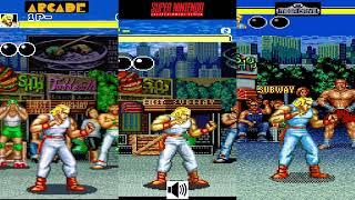 Fatal Fury Andy Bogard Comparison Arcade VS Snes VS Megadrive Console VS Console