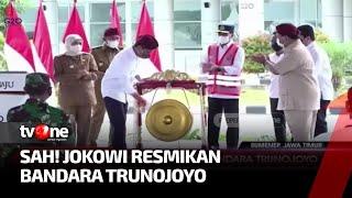 Presiden Jokowi Resmikan Bandara Trunojoyo di Sumenep Jawa Timur  Kabar Petang Pilihan tvOne