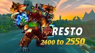Last PUSH 2554 before The War Within Restoration Shaman  WoW PvP Dragonflight S4 10.2.7