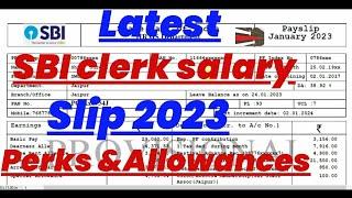 SBI Clerk January 2023 Salary slip  SBI clerk salary slip  SBI JA Salary slip  Salary slip 2023
