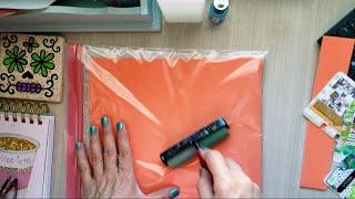 Faux Gelli Plate DIY Using a Gallon Size Baggie - Best Gelli Printing Hack Ive Tried