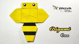 How to make Origami Bee Easy - DIY Paper Bee - Cara membuat Origami Lebah