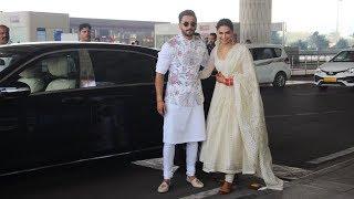 Deepika Padukone Grand Entry In Mangalsutra With Ranveer Singh At Airport For Wedding Reception
