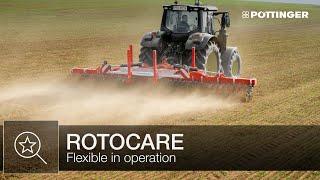 Flexible in operation with ROTOCARE rotary hoes  PÖTTINGER