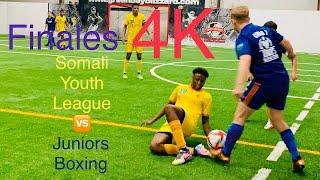 Mens Indoor Soccer Somali Youth League vs Juniors Boxing at Sports Emporium in DePere WI 04-23-2022