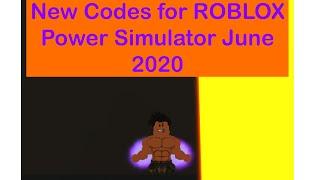 Roblox Power Simulator All Codes 2020