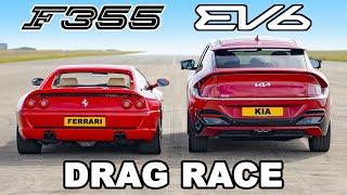 Ferrari F355 v Kia EV6 DRAG RACE