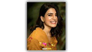 Samantha Akkineni Whatsapp Status  Love Song Dj Remix Whatsapp Status Video 