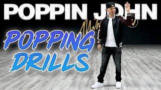 Popping Drills Dance Moves Tutorials Poppin John  MihranTV @MIHRANKSTUDIOS