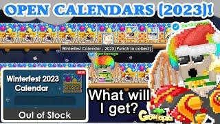 Gacha Opening WinterFest 2023 Calendars Lucky or Not?  Growtopia