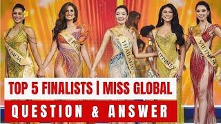 TOP 5 FINALISTS MISS GLOBAL ORGANIZATION 2023