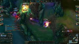 Fizz Snipe ADC in Team Fight & Barely Escape