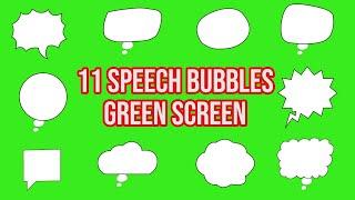 Top 11  Speech Bubbles Comic Green Screen  by Green Pedia