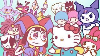 The Amazing Digital Circus vs Sanrio Gameplay Complete How to Draw Series
