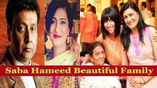 Saba Hameed with her Family