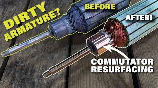 How To Clean Trolling Motor Armature  Commutator Resurfacing