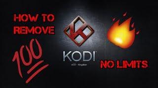 HOW TO REMOVE NO LIMITS FROM KODI 2018 TEMPORARY PC