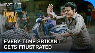 Every Time Srikant Tiwari Gets Frustrated ft. Manoj Bajpayee  The Family Man  Prime Video India