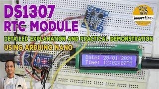 DS1307 Real Time Clock RTC Module - Detailed Explanation and Interfacing with Arduino & I2C LCD