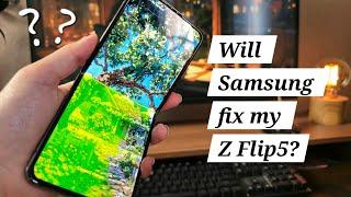 My Z Flip5 broke. Will Samsung fix it?