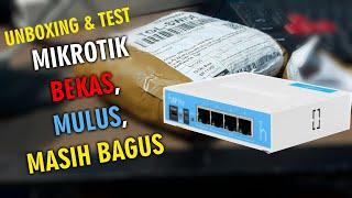 Unboxing mikrotik bekas RB941 2nD  Cek mikrotik bekas