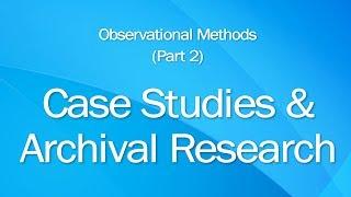 2 Případové studie a archivní výzkum