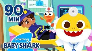 BEST Baby Sharks Hospital Play  +Compilation  Baby Shark Doctor  Baby Shark Official
