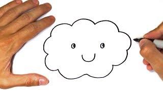 How to draw a Cloud Step by Step  Cloud Drawing Lesson