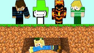 Jeg Bliver HUNTET Af 4 YOUTUBERE - Dansk Minecraft