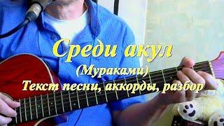 Среди акул. Мураками. Текст аккорды разбор