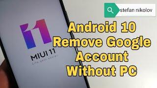 Xiaomi Redmi Note 7 M1901F7G Remove Google Account Bypass FRP. Without PC