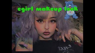 Basic egirl makeup look