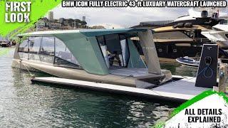 BMW i-Powered Electric Boat The ICON 43-ft Luxury Watercraft Launched - Full Interior Exterior