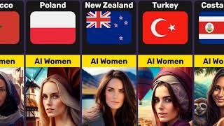 AI Generated Women From Different Countries