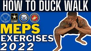 How To Pass Physical Exam  MEPS Exercises Duck Walk Tips