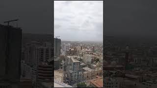 Karachi view from one of the tallest building #karachi #vlogKarachi