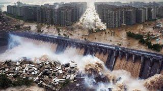 China is in chaos The Three Gorges Dam released water and flooded the cities