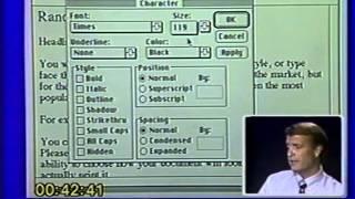 THE MOST BORING VIDEO EVER MADE Microsoft Word tutorial 1989