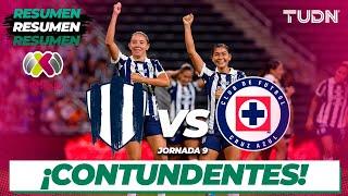 Resumen y goles  Monterrey vs Cruz Azul  Liga Mx Femenil AP2024-J2  TUDN