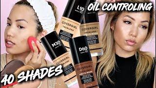 BRAND NEW  COVERGIRL TRUBLEND MATTE MADE FOUNDATION  WEAR TEST ON OILY SKIN