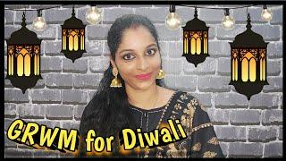 Festive Makeup Look under 5 min  Diwali get ready with me  Quick festive Makeup for beginners