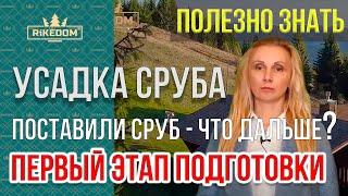 Усадка сруба из бревна Что такое усадочный период сруба? Часть 1