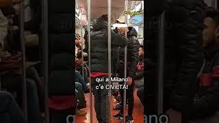 Passa davanti ad un Maranza mentre scatta una foto diverbio in metro