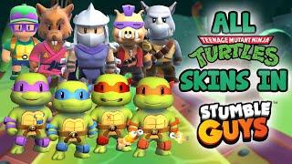 Stumble Guys - Gameplay of All TMNT Skins 2024