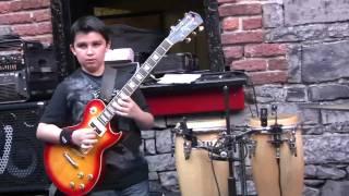 12-year-old Andreas Varady jazz guitarist